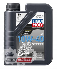 Liqui Moly Motorbike Street 4T 10W-40 Полусинтетическое масло для 4Т двигателей Фото 1 - Liqui Moly Motorbike Street 4T 10W-40 Полусинтетическое масло для 4Т двигателей