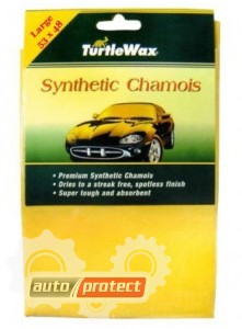 Turtle Wax Synthetic Chamois Салфетка замшевая влаговпитывающая 53х48см Фото 1 - Turtle Wax Synthetic Chamois Салфетка замшевая влаговпитывающая 53х48см