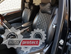 Аvторитет Premium Накидки из экокожи на передние и задние сиденья, черные Фото 1 - Аvторитет Premium Накидки из экокожи на передние и задние сиденья, черные