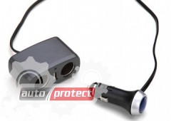 Vitol R12 Разветвитель автомобильного прикуривателя на 2 гнездa + USB 1 Фото 1 - Vitol R12 Разветвитель автомобильного прикуривателя на 2 гнездa + USB 1