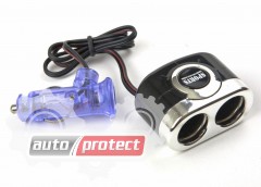 Vitol CLS 205 BK Двойник гнезда прикуривателя Фото 1 - Vitol CLS 205 BK Двойник гнезда прикуривателя