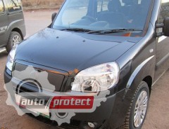 AVTM Зимняя накладка матовая Fiat Doblo '06-12, верх решетка Фото 1 - AVTM Зимняя накладка матовая Fiat Doblo '06-12, верх решетка