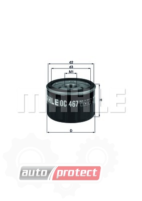 Масляный фильтр Mahle OC467 - купить Mahle OC 467 Масляный фильтр