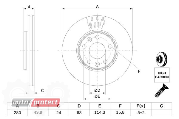Тормозной диск Bosch 0 986 479 C62 - купить Bosch 0 986 479 C62 Тормозной диск Bosch 0 986 479 C62 - купить Bosch 0 986 479 C62