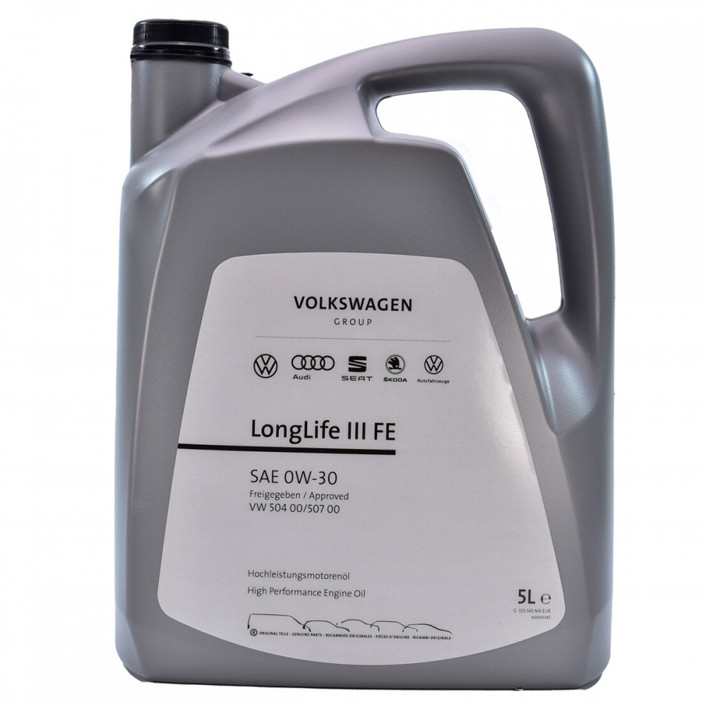 VW Audi LongLife III FE 0W-30 Оригинальное моторное масло – купить ...