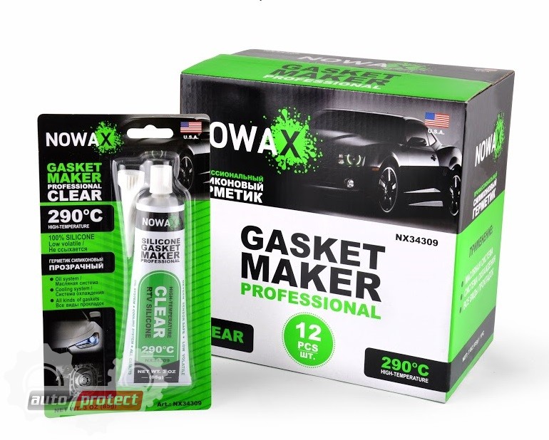 Nowax Герметик высоктемпературный силиконовый прозрачный – купить Nowax ...