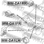 Febest MM-DA1FR Подушка двигателя передняя