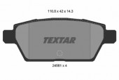 Textar 2458102 Гальмiвнi колодки к-кт.