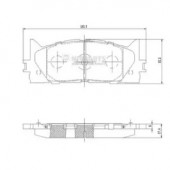 Nipparts N3602141 Гальмiвнi колодки к-кт.