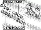 Febest 0176-HDJ02F Поршень гальмівного суппорта