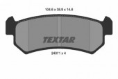 Textar 2407101 Гальмiвнi колодки к-кт.