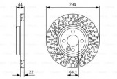 Bosch 0 986 479 A69 Тормозной диск