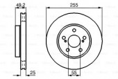 Bosch 0 986 478 584 Тормозной диск