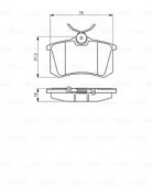 Bosch 0 986 495 231 Комплект тормозных колодок