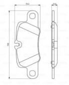 Bosch 0 986 494 431 Комплект тормозных колодок