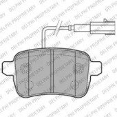 Delphi LP2222 Комплект тормозных колодок