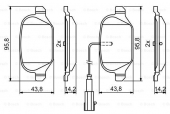 Bosch 0 986 494 779 Комплект тормозных колодок