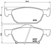 Brembo P 28 044X ��������� ������� Xtra
