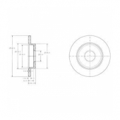 Delphi BG3673C Тормозной диск