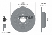 Textar 92165803 Тормозной диск