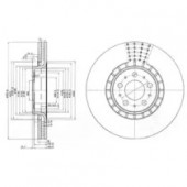 Delphi BG9783C Тормозной диск