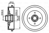 Bosch 0 986 477 041 Тормозный барабан