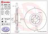 Brembo 09.A829.21 Тормозной диск
