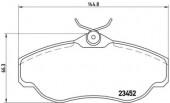 Brembo P 44 008 Комплект тормозных колодок