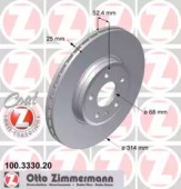 Zimmermann 100.3330.20 Тормозной диск