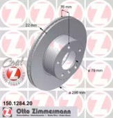 Zimmermann 150.1284.20 Тормозной диск