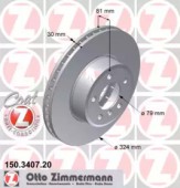 Zimmermann 150.3407.20 Тормозной диск BMW 7 E65 / E66 / E67