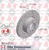 Zimmermann 150.3427.52 Тормозной диск