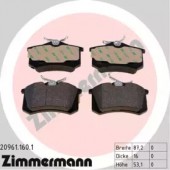 Zimmermann 20961.160.1 Комплект тормозных колодок