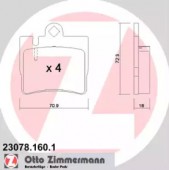 Zimmermann 23078.160.1 Комплект тормозных колодок