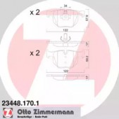 Zimmermann 23448.170.1 Комплект тормозных колодок