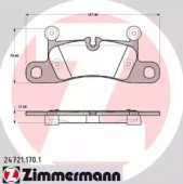 Zimmermann 24721.170.1 Комплект тормозных колодок