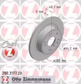Zimmermann 280.3177.20 Тормозной диск