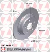 Zimmermann 400.3662.20 Тормозной диск