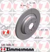 Zimmermann 400.3686.20 Тормозной диск