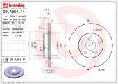 Brembo 09.A864.11 Гальмівний диск