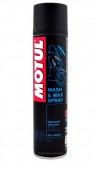 Motul E9 Wash & Wax  spray сухой очиститель