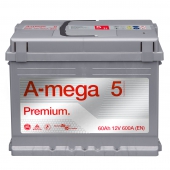 A-Mega Premium 60 Ah 600 A Аккумулятор автомобильный, правый плюс