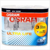 Osram Ultra Life 64150 H1 12V 55W Автолампа галогенная, 2шт