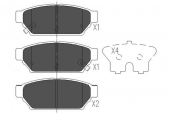 Kavo Parts KBP-5510 Тормозные колодки, со звуковым предупреждением износа