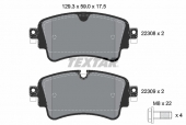 Textar 2230801 Тормозные колодки, без датчика износа (отдельно)