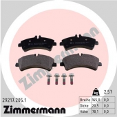 Zimmermann 29217.205.1 Тормозные колодки, без датчика износа (отдельно)