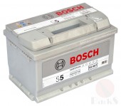 Bosch S5 Silver74 Ач -/+ 750A Аккумулятор автомобильный