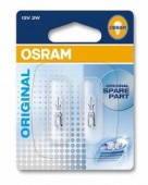 Osram Original 2722 12V 2W Автолампа подсветки приборов и выключателей, 2шт