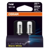 Osram Ledriving Warm White 3850 T4W 12V 1W Автолампа светодиодная, 2шт