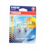 Osram Ultra Life 64132 H6W 12V 6W Автолампа галогенная, 2шт